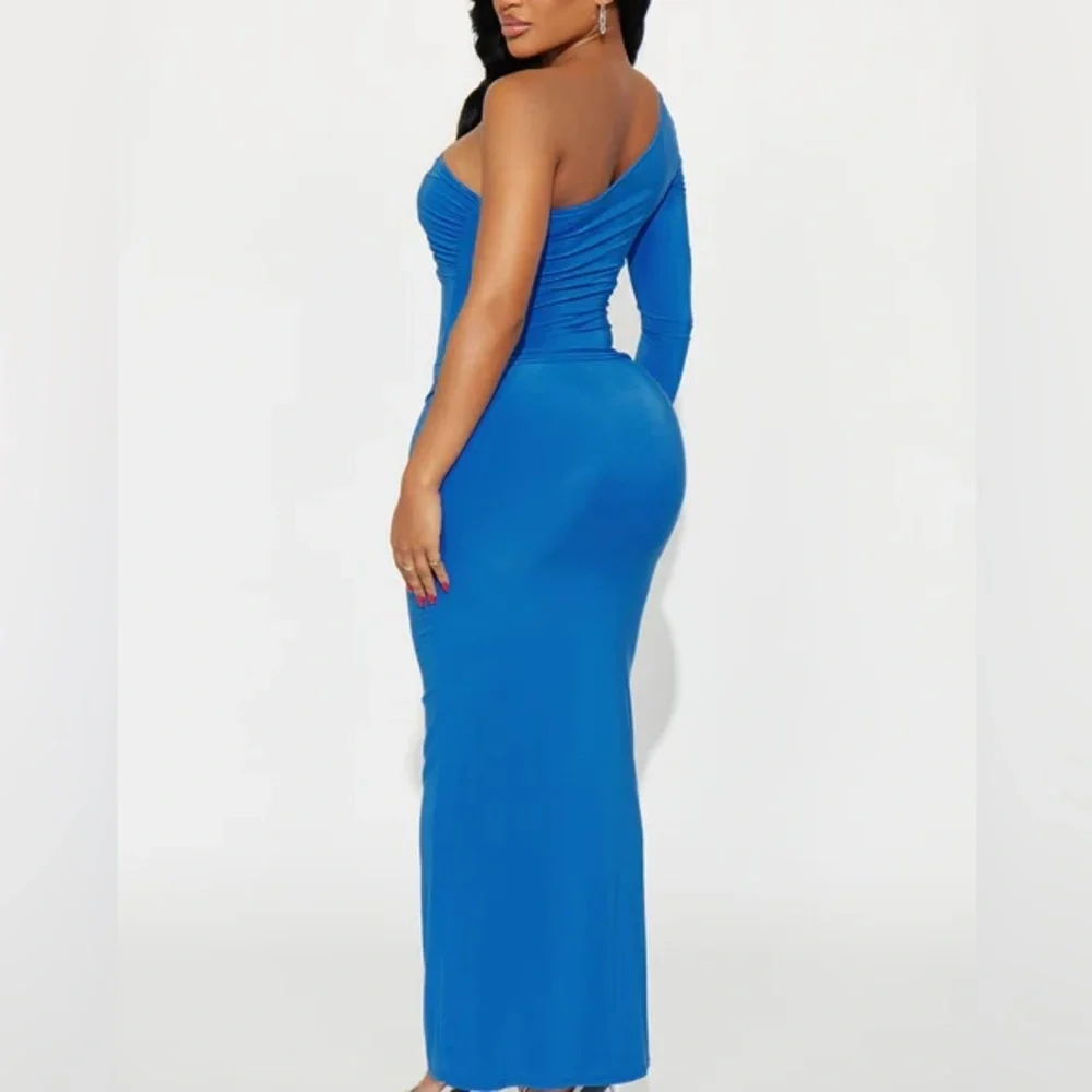 Blue Draped Top & Maxi Skirt Set NEW 🏷️